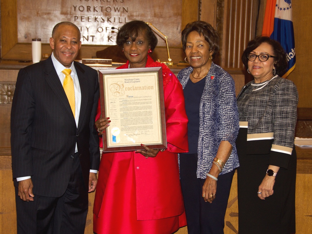 Chair Ben Boykin, Dr. Brenda L. Galloway Smith, Vice Chair Alfreda Williams, Legislator Terry Clements