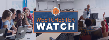 image of students and teachers with Westchester Watch overlay