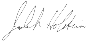 Judah Holstein signature